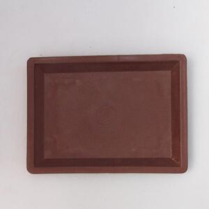 E-bonsai Bonsai podmiska plast PP-1 - 15 x 11 x 1,8 cm hnědá