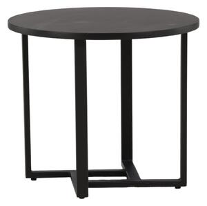 Konferenční stolek Lawton, černý, ⌀50