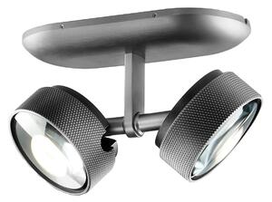 Stropní Lampa LIGHT-POINT, Cosmo C2, stmívatelné, Šedá, Obývací pokoj, Hliník, Design