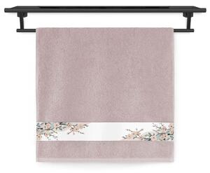 Ručník Veba NORA tisk Pozdrav jara starorůžová Velikost: 50x100 cm