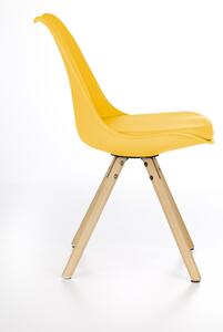 Jídelní židle K201, žlutá