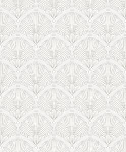 Bílo-stříbrná vliesová tapeta Art Deco, M53300, Elegance, Ugepa