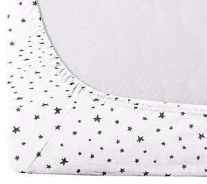 Bavlněné prostěradlo s gumou WHITE STAR 90 x 200 cm bílé