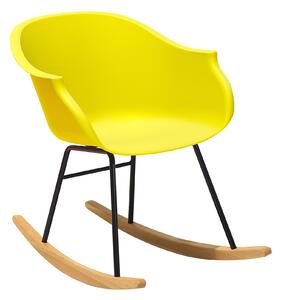 Houpací žlutá židle HARMONY