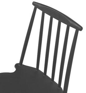 Set dvou černých jídelních židlí VENTNOR