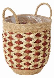 KVĚTINÁČ přírodní materiály, 24/24/34 cm - Obaly na květináče