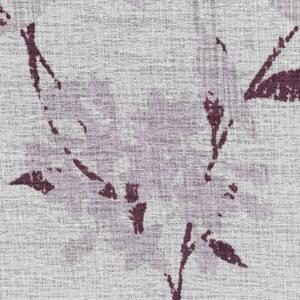 Bílo fialová záclona AMALIA na kroužcích 140x250 cm