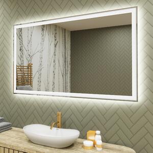 Koupelnové zrcadlo s LED podsvícením 120x70cm s chladnou barvou LED 7000K, teplou barvou 3000K nebo neutrální barvou 4500K
