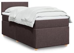 Box spring postel s matrací tmavě hnědá 80x200 cm textil 3286503