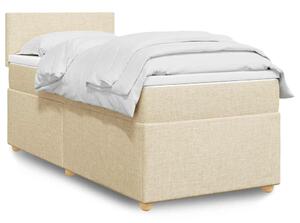 Box spring postel s matrací krémová 80 x 200 cm textil 3286505