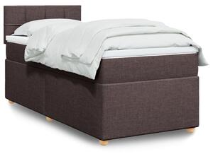 Box spring postel s matrací tmavě hnědá 80x200 cm textil 3286510