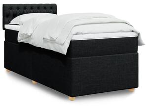 Box spring postel s matrací černá 80 x 200 cm textil 3286516