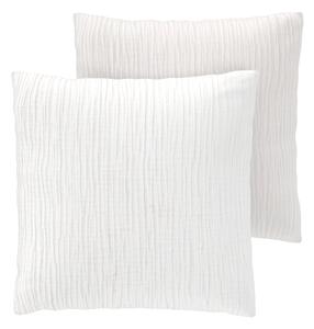 Livarno® Mušelínový potah na polštář, 50 x 60 cm, 2 kusy (bílá) (100399996001)