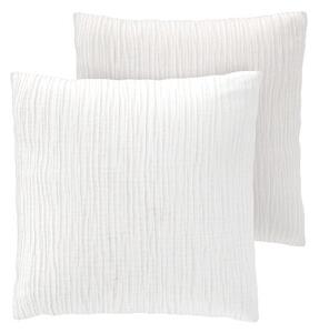 Livarno® Mušelínový potah na polštář, 50 x 60 cm, 2 kusy (bílá) (100399996001)