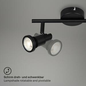 BRILONER LED bodové svítidlo 27,5 cm 2xGU10 4,8W 400lm černá IP44 BRI 2992-025