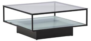 Konferenční stolek Maglehem, černý, 90x90