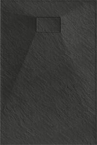 Mexen Hugo, SMC obdélníková sprchová vanička 130 x 70 cm, černá matná, 42707013