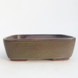 E-bonsai Keramická bonsai miska 14,5 x 12 x 4,5 cm zelená