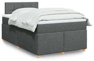 Box spring postel s matrací tmavě šedá 120x190 cm textil 3286620