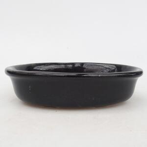 E-bonsai Keramická bonsai miska 15 x 11 x 3,5 cm černá