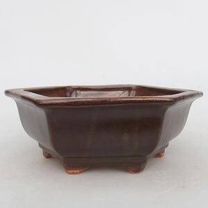 E-bonsai Keramická bonsai miska 17 x 15 x 6 cm hnědá