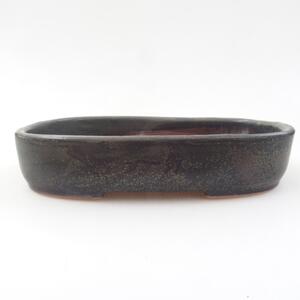 E-bonsai Keramická bonsai miska 16 x 11 x 3,5 cm šedá