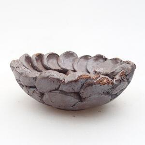 E-bonsai Keramická Skořápka 9 x 9 x 4 cm hnědá