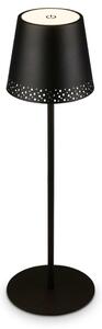 BRILONER LED nabíjecí stolní lampa 38 cm 2,6W 280lm černá IP44 BRILO 7438-015