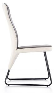 Jídelní židle K300, bílá / šedá