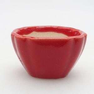 E-bonsai Mini bonsai miska 4 x 4 x 2,5 cm červená