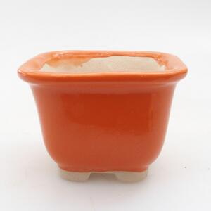 E-bonsai Mini bonsai miska 6 x 6 x 4,5 cm oranžová