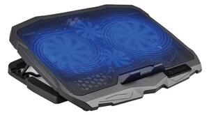 Chladící podložka pro notebook 4x ventilátor 2xUSB černá