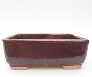 E-bonsai Keramická bonsai miska 15 x 11 x 5,5 cm hnědá
