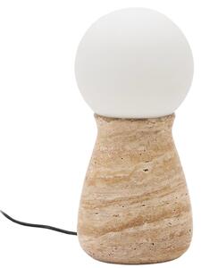 Béžová kamenná stolní lampa Kave Home Okeni