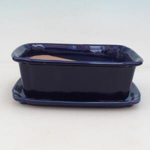E-bonsai Bonsai miska + podmiska H50 - modrá