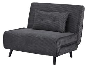 Rozkládací křeslo SMART MULTIFUNCTION 100 CM šedá manšestr Nábytek | Obývací pokoj | Křesla | Klasická