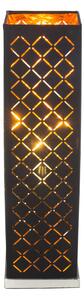 GLOBO Stolní designová lampa CLARKE, 57cm, černozlatá 15229T2