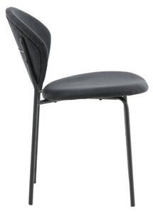 Jídelní židle Vault, 2ks, černá, S46xD61,5xV80