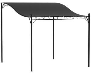 Outsunny Pergola s Laminovanou Střechou, Voděodolná Pergolová Markýza, Samostatně Stojící Zahradní Pergola pro Terasu a Zahradu přibližně 2,5x3x2,5 m