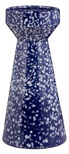 SPECKLE Stojan na sloupové svíčky 25 cm - tm. modrá