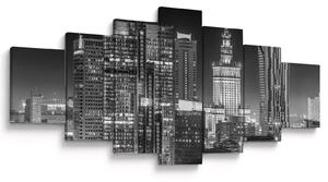 Obraz - Černobílý New York (210x100 cm)