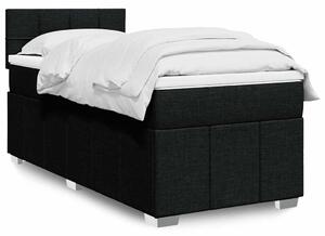 Box spring postel s matrací černá 80 x 200 cm textil 3286897