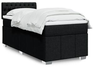 Box spring postel s matrací černá 80 x 200 cm textil 3286904