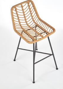 Barová židle H97, černá / přírodní