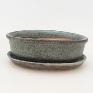 E-bonsai Bonsai miska + podmiska H04 - zelená