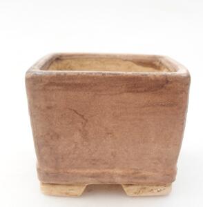 E-bonsai Keramická bonsai miska 6 x 6 x 4,5 cm růžová