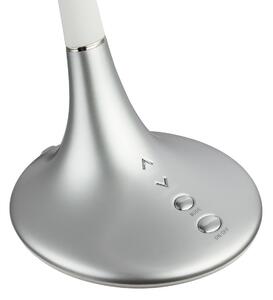 GLOBO LED stmívatelná stolní lampa PATTAYA, stříbrná 58271S