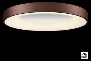LUXERA LED přisazené stropní osvětlení GENTIS, 80W, denní bílá, 80cm, kulaté, hnědé 18403