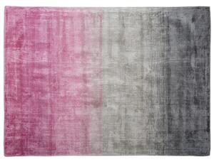 Koberec šedě-růžový 160 x 230 cm krátkovlasý ERCIS