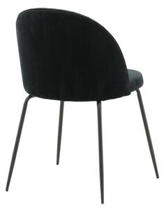 Jídelní židle Wrinkles, 2ks, černá, S49xD50xV79,5